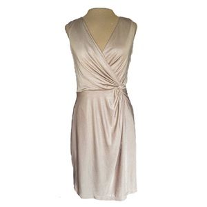 Champagne Stretchy Sleeveless Dress